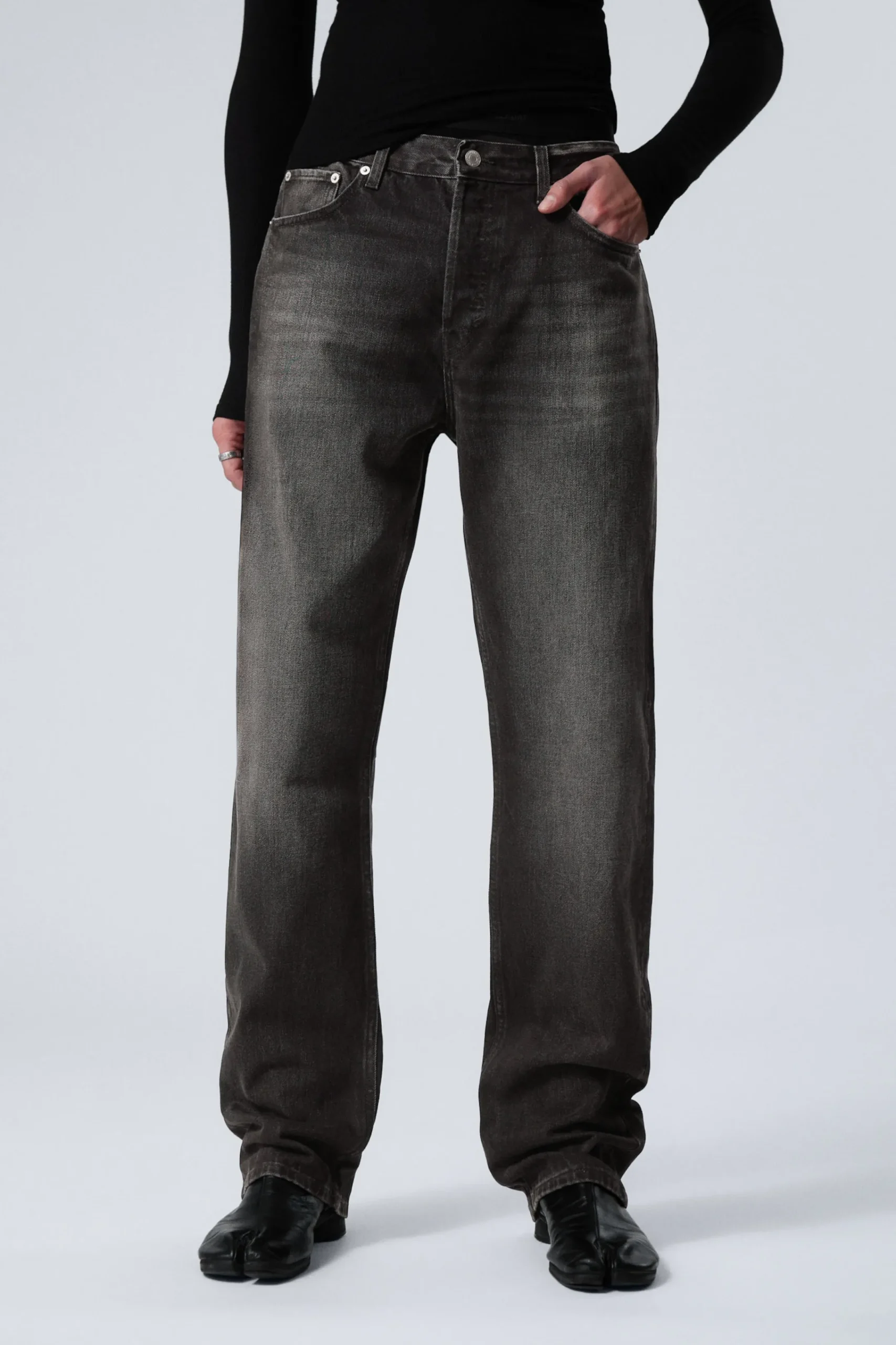 Weekday Jeans<SPACE RELAXED STRAIGHT LEG JEANS