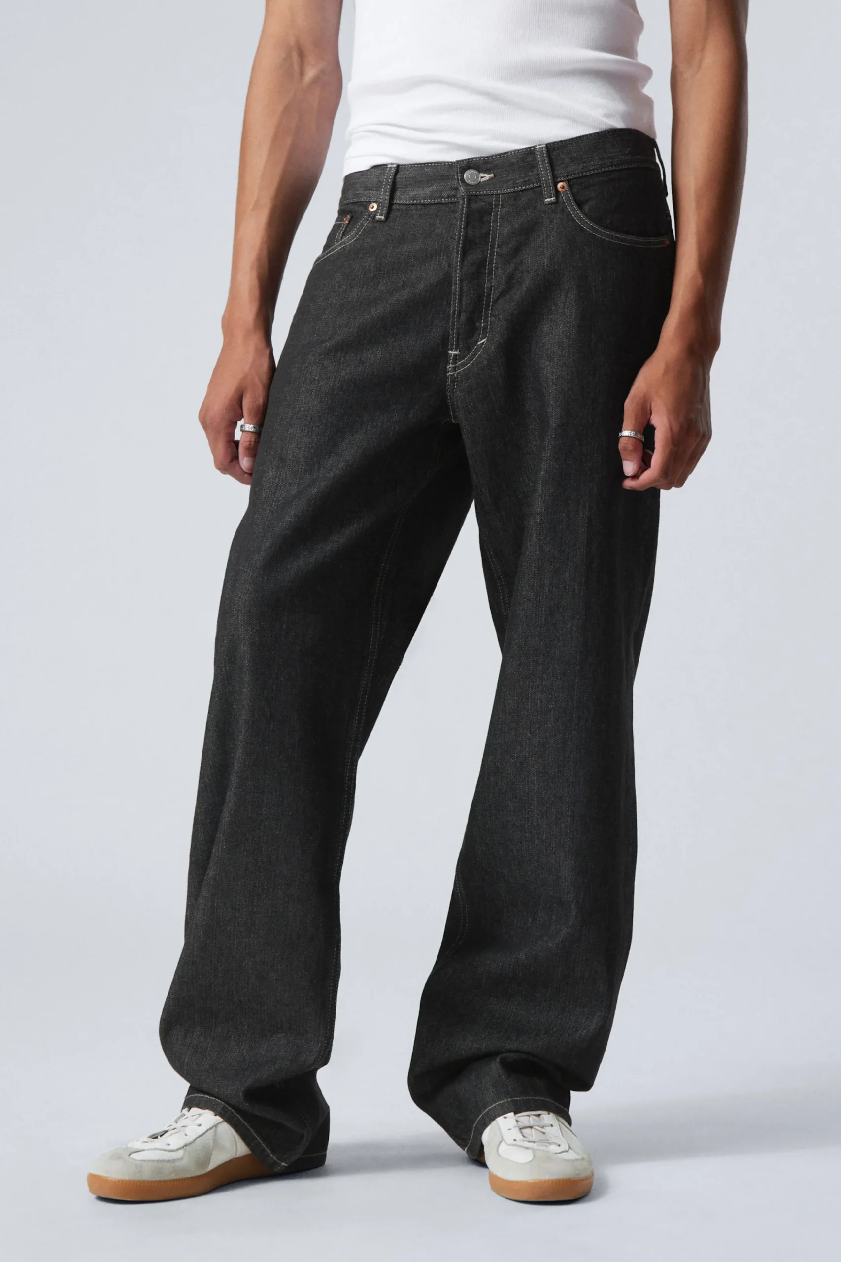 Weekday Jeans<SPHERE LOW WAIST LOOSE STRAIGHT LEG JEANS