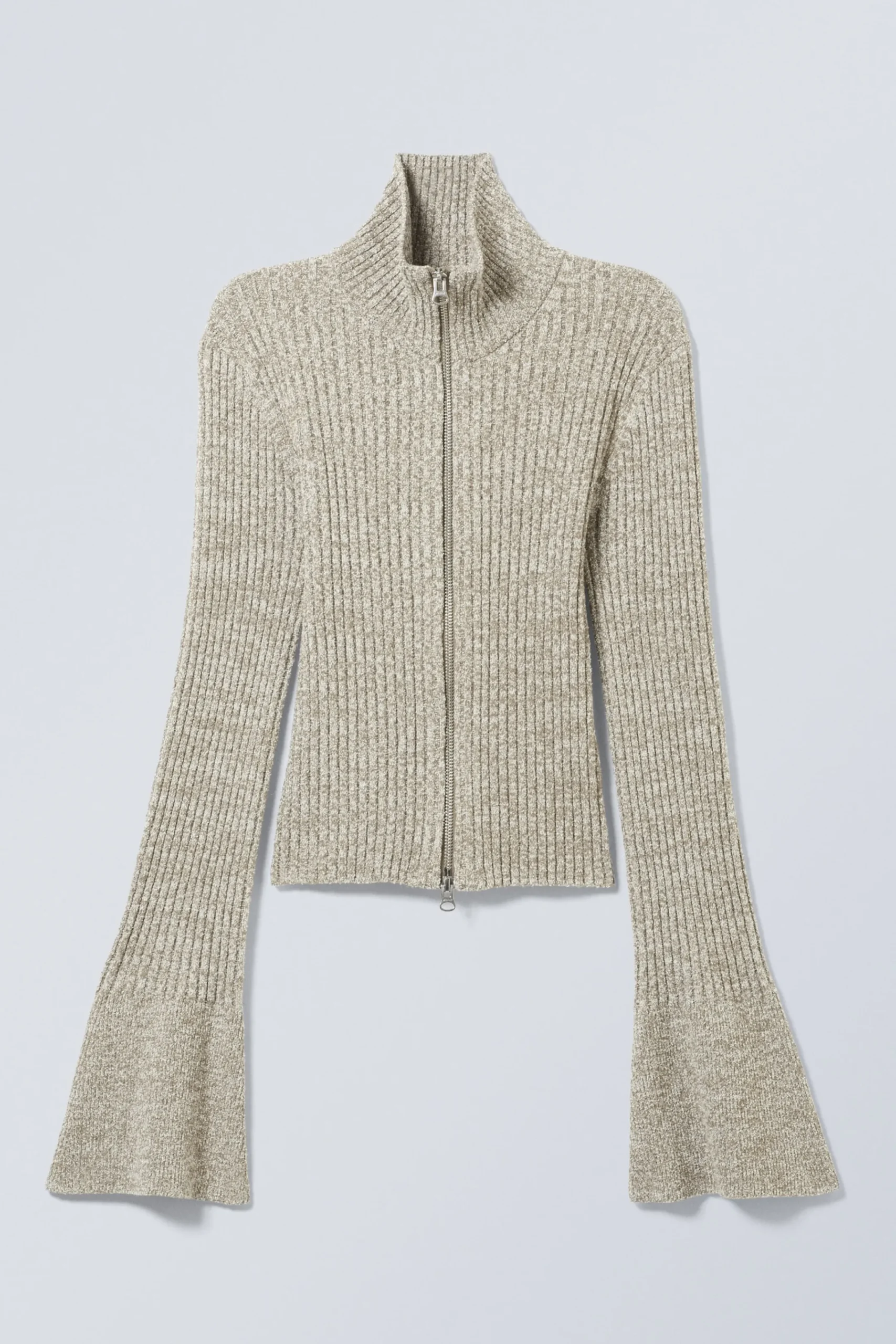 stickad_cardigan_med_dragkedja_2.webp Weekday Stickat<STICKAD CARDIGAN MED DRAGKEDJA