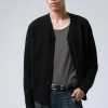 Weekday Stickat<STICKAD ENKELKNÄPPT CARDIGAN