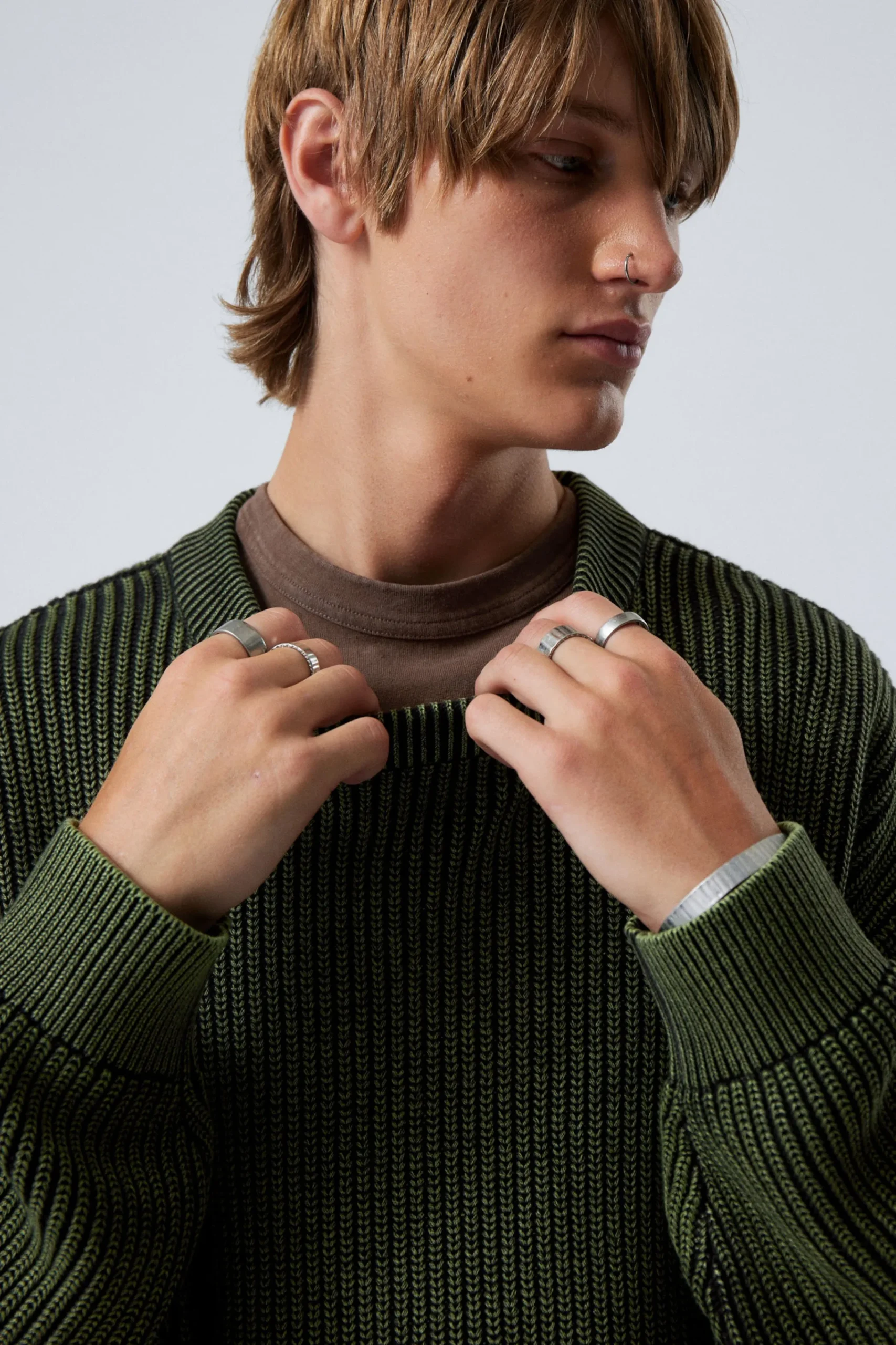 Weekday Stickat<SWEATSHIRT DANIEL