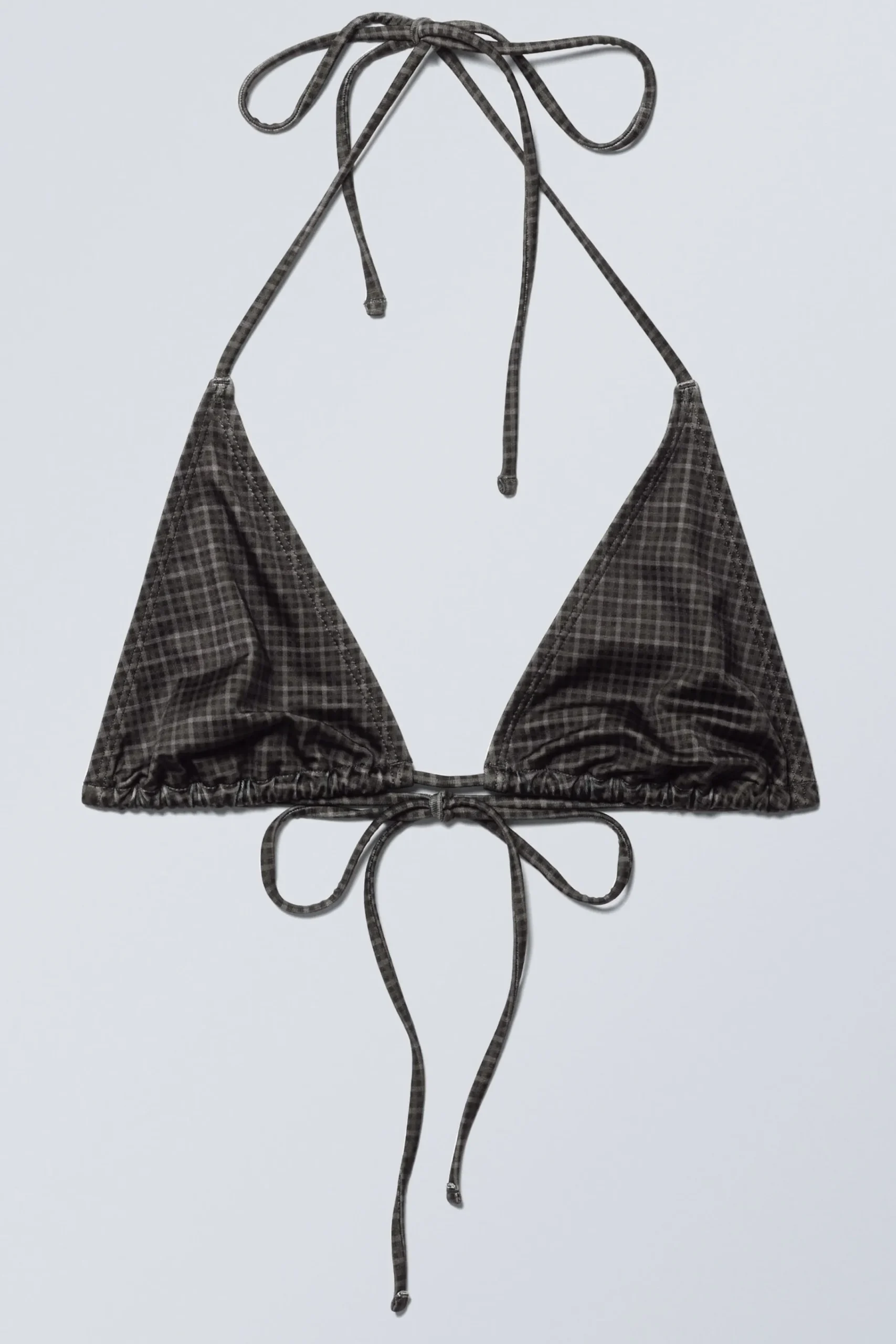 Weekday Badkläder<TRYCKT TRIANGEL HALTER BIKINITOPP
