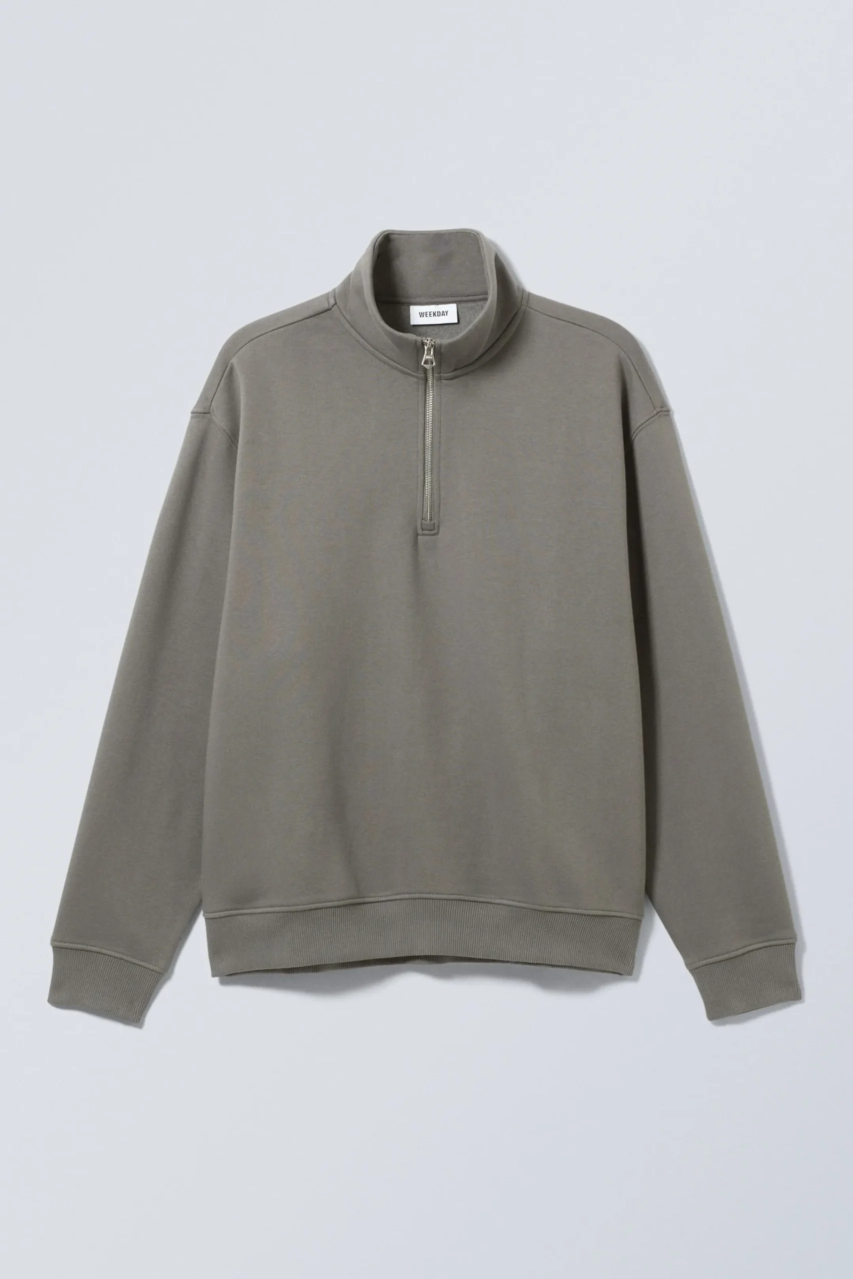 Weekday Sweatshirts | Basplagg<TUNG AVSLAPPNAD HALV-ZIP TRÖJA