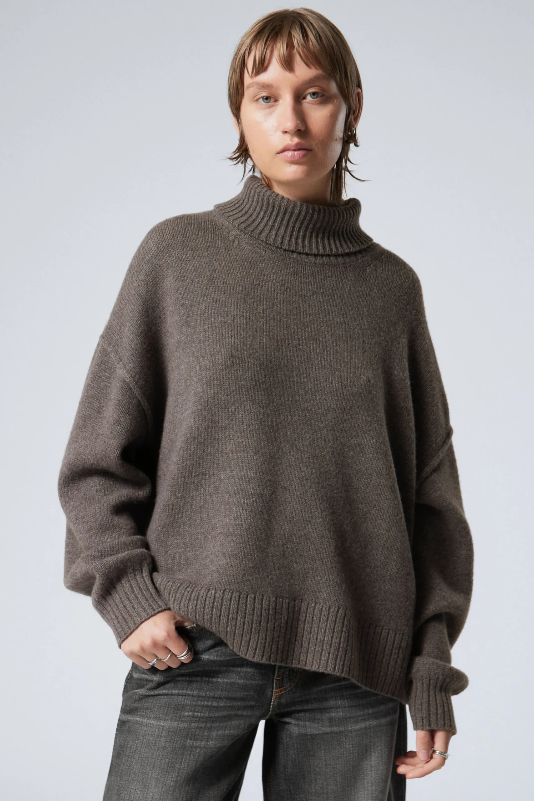 Weekday Stickat<TURTLENECK I ULL