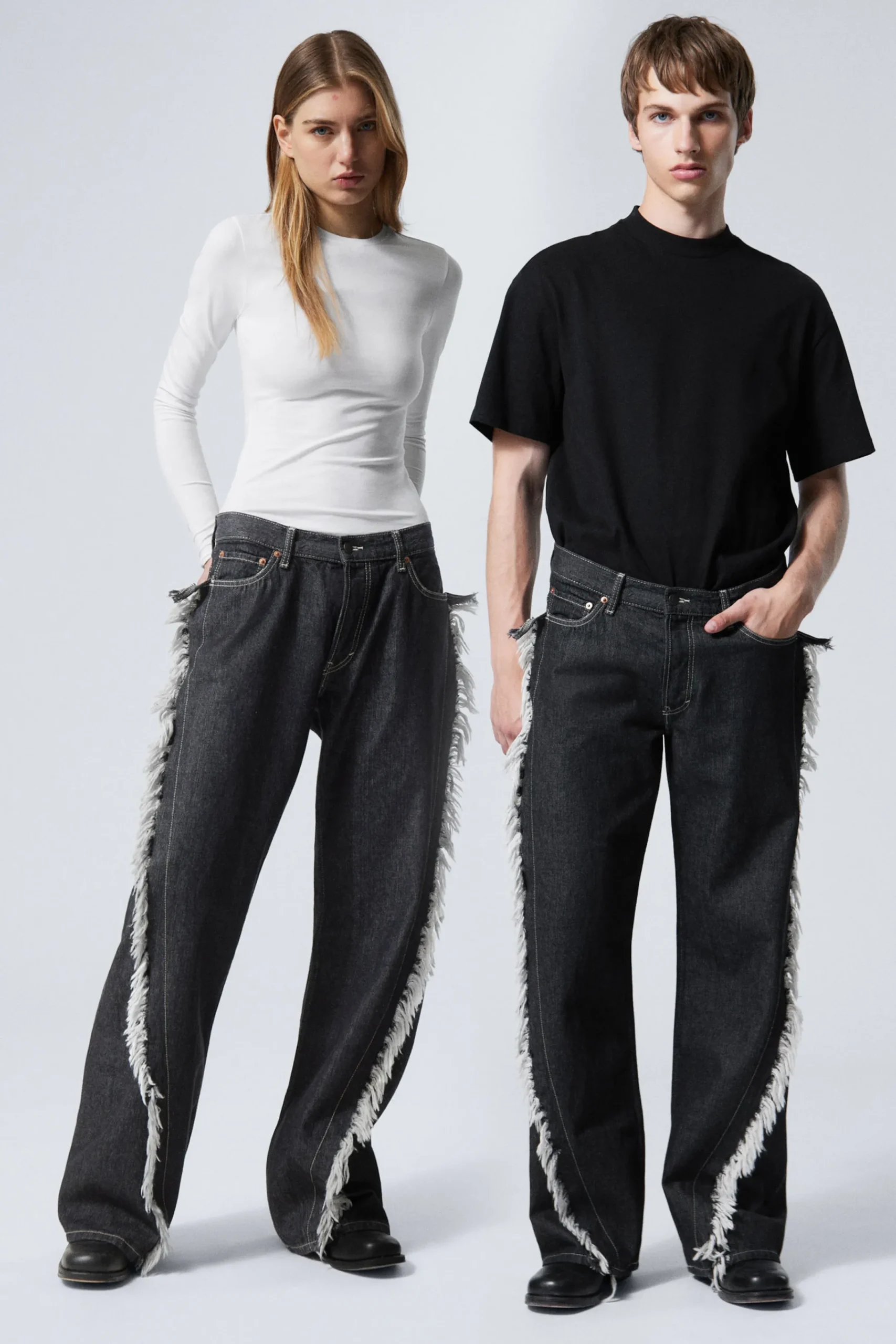 Weekday Jeans<TWIST AVSLAPPNADE FRANSIGA JEANS