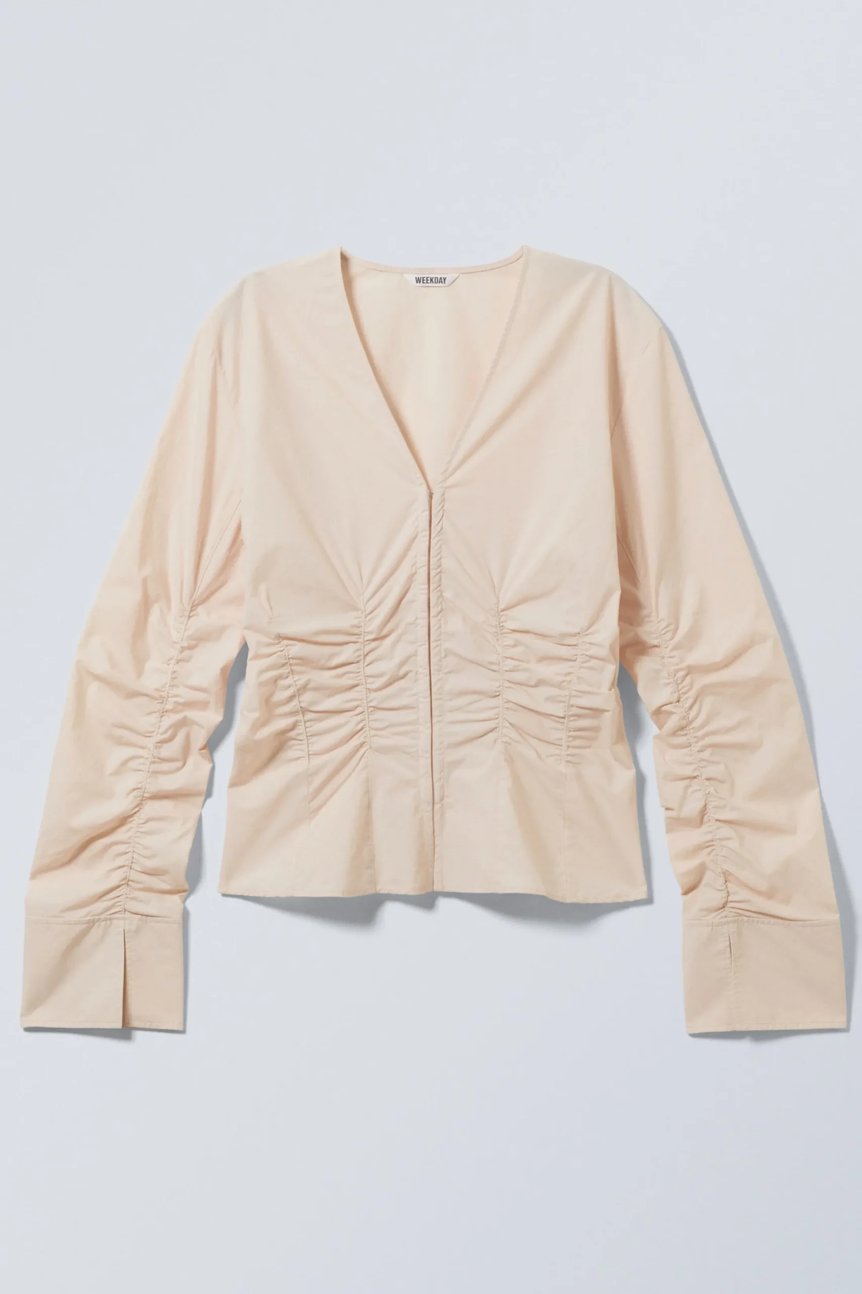 Weekday Blusar & Skjortor<V-RINGAD POPLIN SKJORTA