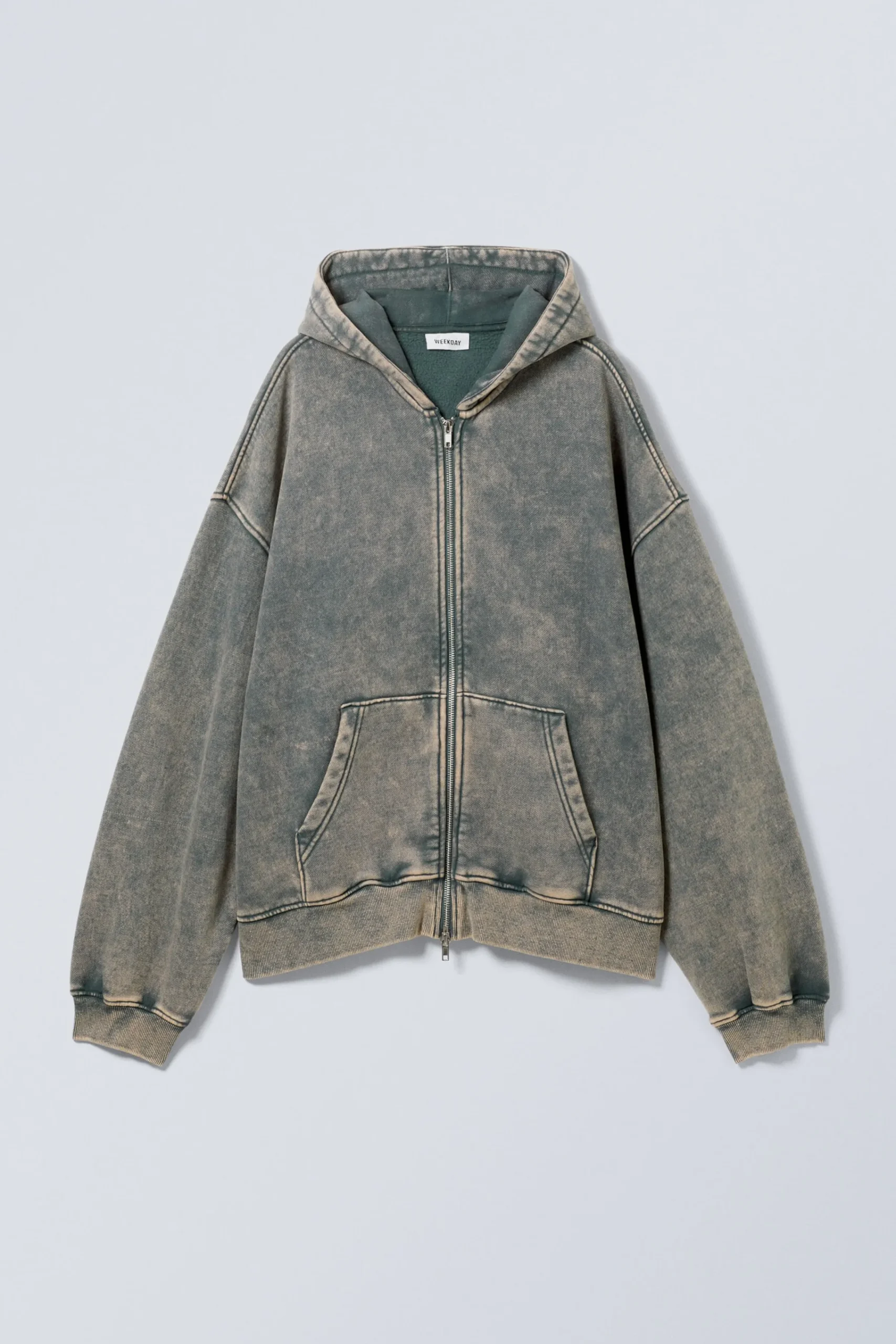 washed_loose_fit_zip_hoodie_2.webp Weekday Hoodies<WASHED LOOSE FIT ZIP HOODIE